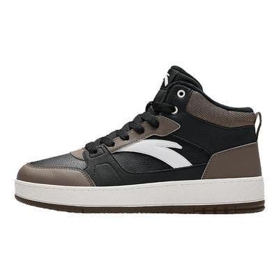 安踏元年2丨皮面防泼水高帮棉鞋男鞋冬季加厚加绒保暖运动鞋板鞋