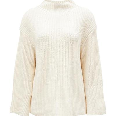 ONLY休闲慵懒落肩半高领针织衫