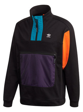 Adidas/阿迪达斯正品当季新款男子高领毛圈布运动休闲卫衣GC8698