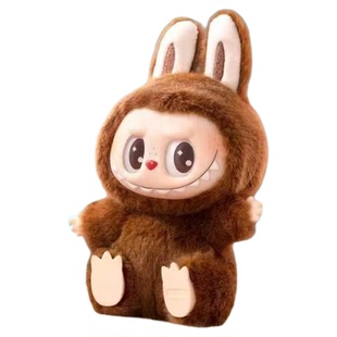 POPMART LABUBU拉布布一代二代马卡龙搪胶脸毛绒公仔盲盒挂件礼物