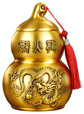 避火龙瓶厨房西北角纯黄铜葫芦