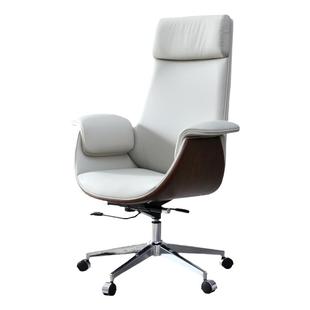 老板椅办公电脑椅真皮商务简约舒适转椅牛皮高档轻奢大班椅班前椅