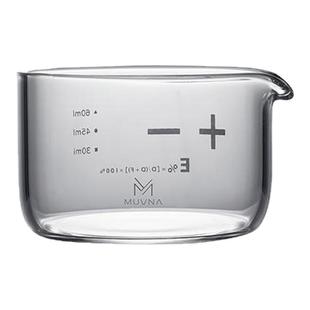 MUVNA慕威纳 星雨shot杯意式浓缩咖啡玻璃盎司杯带刻度100ml量杯