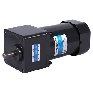 小型交流单相220V齿轮减速无极调速电机马达120W传输送带烤机器