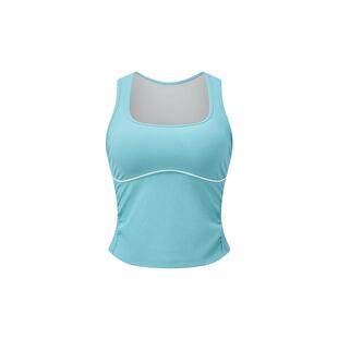 VfU中强度运动背心带胸垫一体杯网球服女速干透气健身瑜伽服上衣