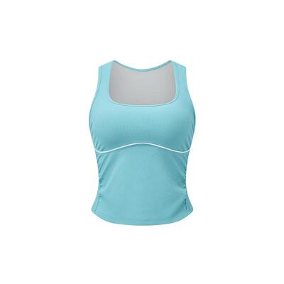 VfU中强度运动背心带胸垫一体杯网球服女速干透气健身瑜伽服上衣