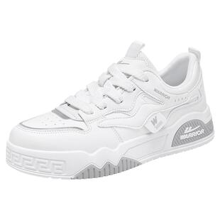 回力男鞋2026新款春季皮面男士板鞋初中生休闲小白鞋厚底运动鞋子