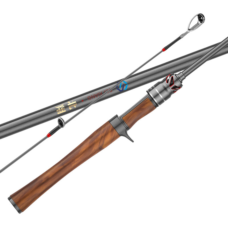 北翔新款实心马口竿UL超软调碳素白条竿直枪柄杆水滴轮路亚竿套装