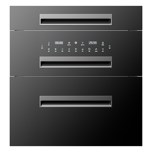 万宝官方正品新款大容量三层厨房餐具消毒柜嵌入式消毒碗柜高温