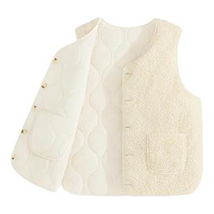 都市丽人摇粒绒马甲女2025新款今年流行爆款冬外穿保暖夹棉背心X