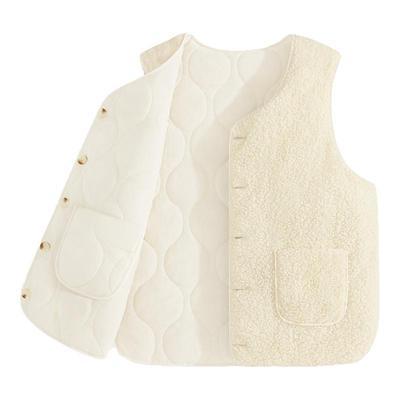 都市丽人双面马甲女摇粒绒厚外套