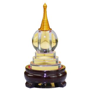 水晶舍利塔装藏供养舍利子甘露丸大号蓝白小号嘎乌瓶佛塔供奉摆件