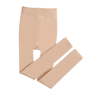 小个子九分光腿神器女秋冬季一体加绒加厚短款肤色肉色平脚打底裤