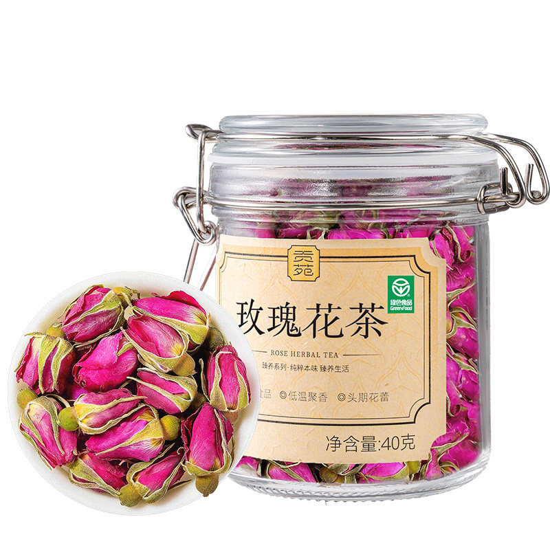 【绿色食品】贡苑玫瑰花茶平阴大朵泡水饮品花草茶官方旗舰店正品