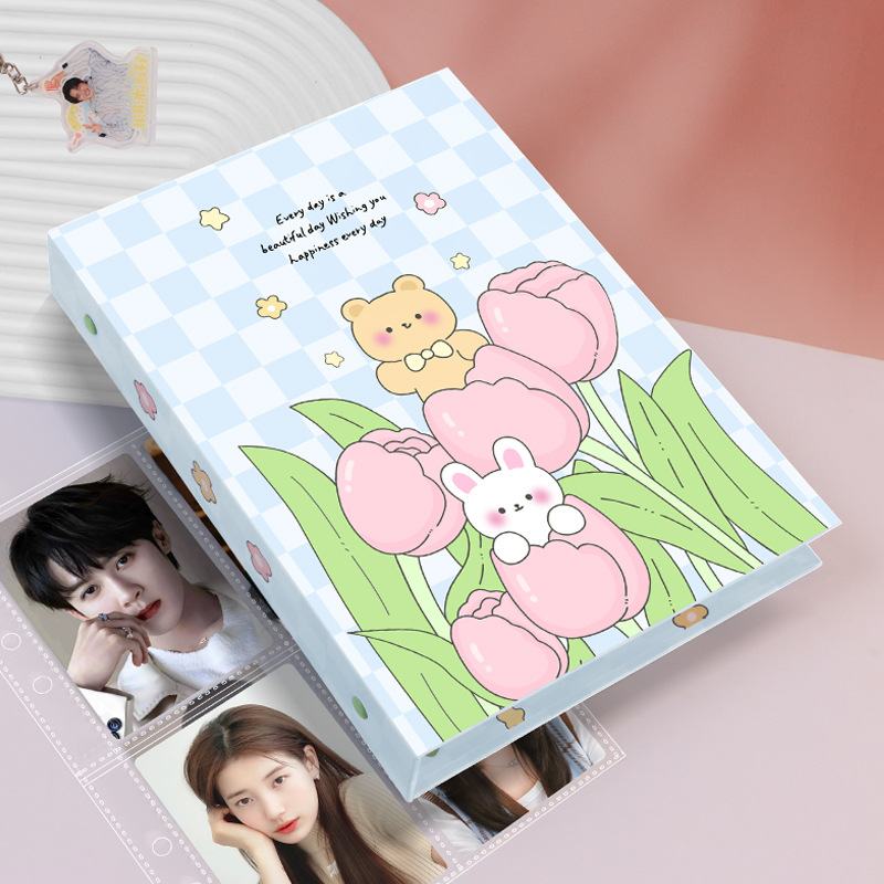 去造未来A5硬纸板活页账收纳册册外壳追星手学生卡通笔记本封面卡