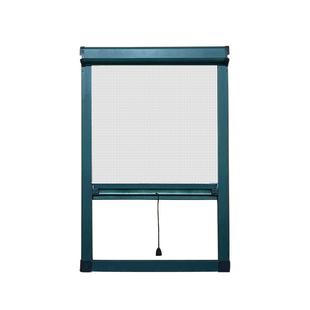 定制 304不锈钢隐形纱窗伸缩卷帘式防蚊虫上下拉铝合金家用窗纱窗