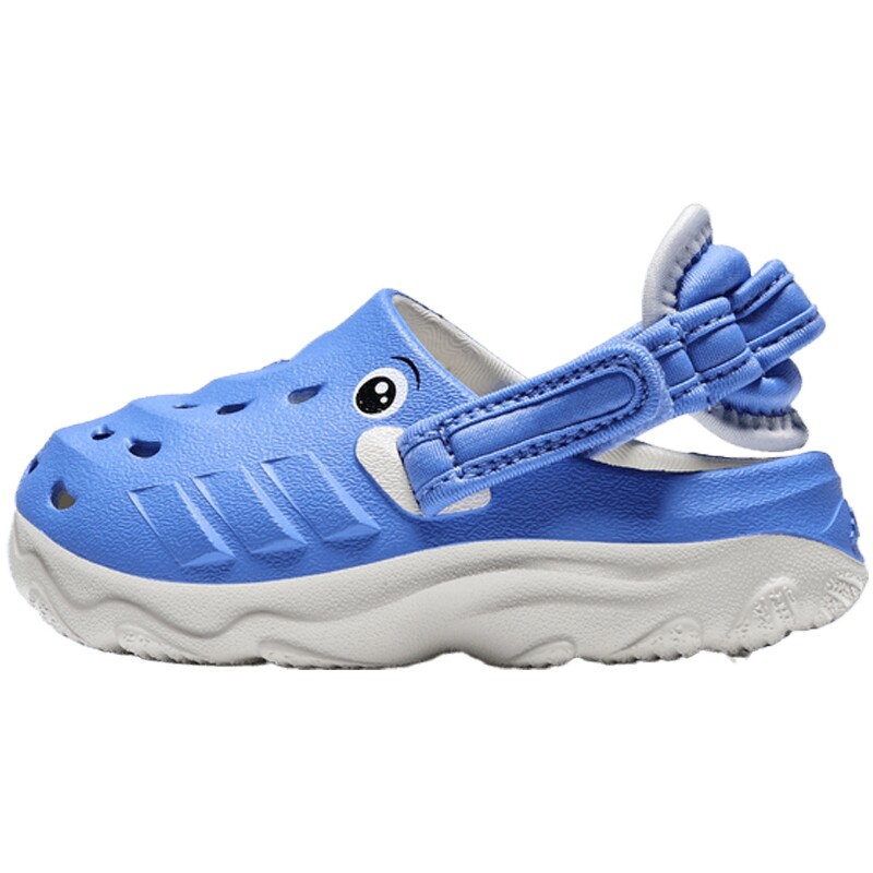 adidas阿迪达斯婴童鞋「洞洞鞋」可调节后跟带休闲凉鞋KI9316