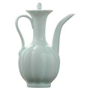 手工复古仿宋点茶小影青手执壶汤瓶中式宋代点茶工具注水执壶酒壶