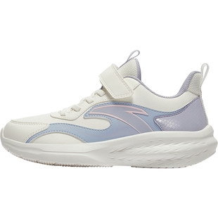 安踏儿童运动鞋女童鞋2025年冬季款跑鞋防水革面软底女跑步鞋子