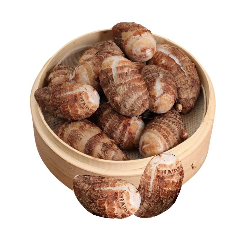 金坛正宗建昌红香芋现挖芋艿新鲜红芽芋头粉糯农家子芋7斤礼篮