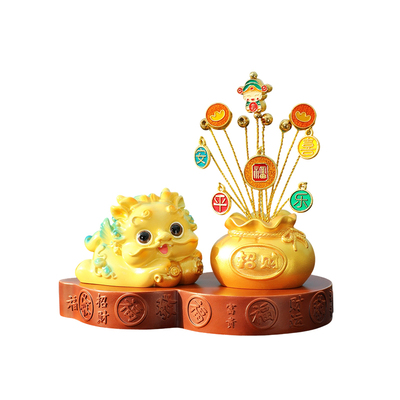 聚福貔貅汽车摆件高级中控台装饰