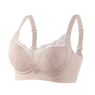 舒适无侧骨超聚拢不外扩内衣女B杯轻薄款0.5无痕性感蕾丝文胸奶罩