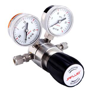 316L一级不锈钢减压器 氧气氢气氮气氨气调压阀 气体钢瓶减压阀