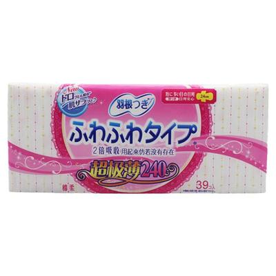 进口羽根卫生巾日用夜用护垫套装棉柔亲肤日本姨妈巾95片组合装女