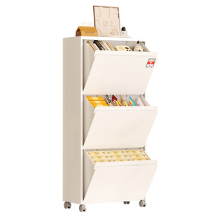 友耐桌下收纳柜抽屉式玄关翻斗柜零食玩具五斗柜家用免安装床头柜