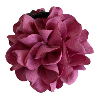 抓夹布艺花朵ins博主同款