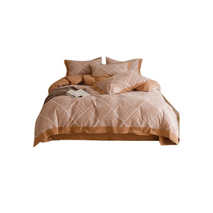 安睡宝磨毛秋冬四件套全棉单双人床单被套四件套1.5米1.8米床