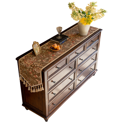 美式桌旗轻奢高端斗柜盖布新款