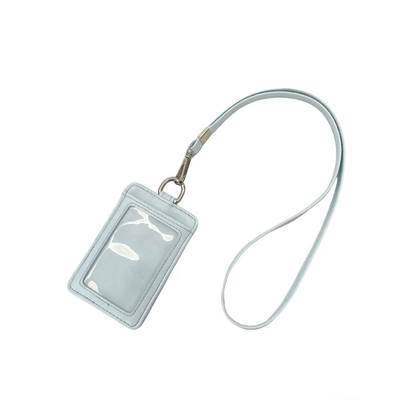 原创多巴胺挂绳皮革卡套