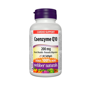 进口Webber伟博中老年人辅酶Q10 软胶囊安心宝保护心脏200mg 60粒