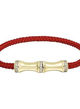 何方陈都灵同款竹节手链女款