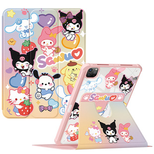 适用ipad11保护套2024新款air4/5平板壳11/10代9带笔槽a16全包mini6/7防摔2021苹果10.2亚克力ipadpro迪士尼