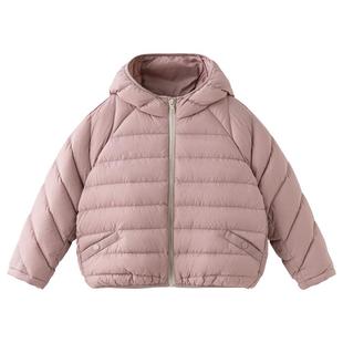 戴维贝拉儿童排骨轻薄羽绒服女童男童防水外套女宝宝冬装新款童装