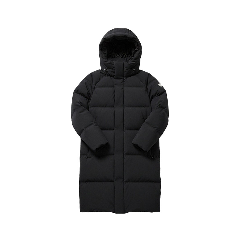 鸭鸭羽绒服长款2025冬新款六格鹅绒极寒过膝连帽女款外套专柜同款