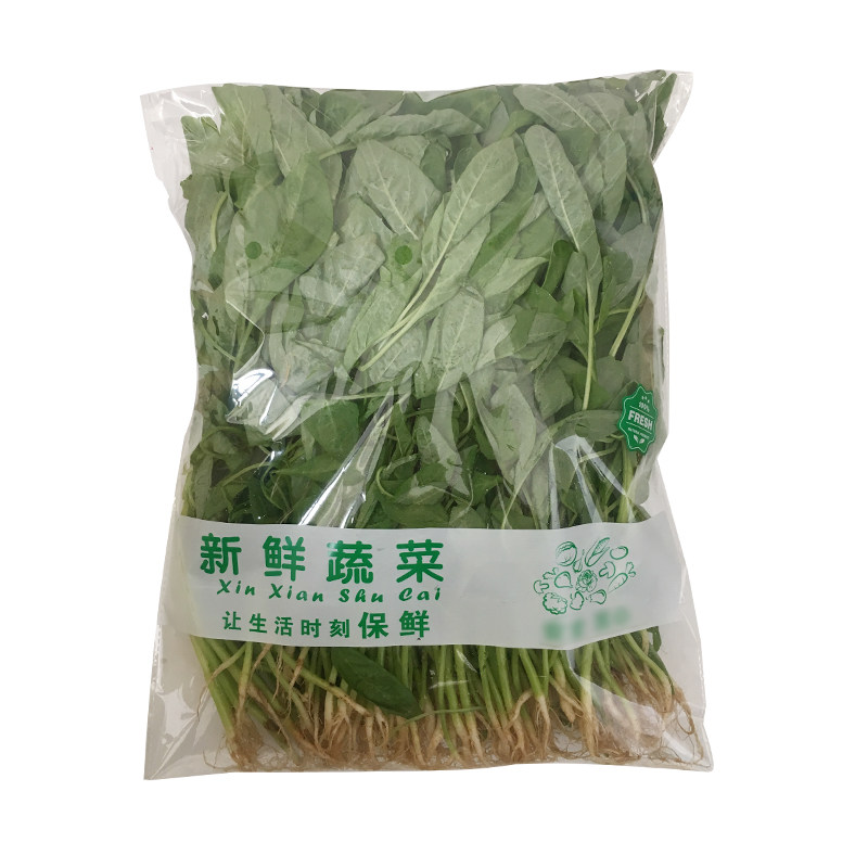 新品新鲜蔬菜包装袋有机叶菜透明透气自粘口蔬菜保鲜袋塑料袋定制