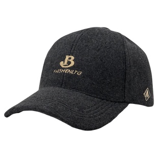 阿萝璃男士帽子高端品牌毛呢棒球帽中年爸爸秋冬季加厚保暖鸭舌帽