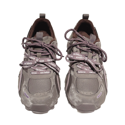 内增高4CM~炸街爆裂纹液态老爹鞋