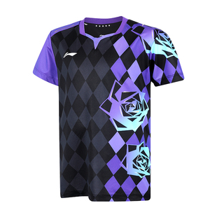 李宁儿童乒乓球服套装男女童新款吸汗透气运动专业短袖训练比赛服