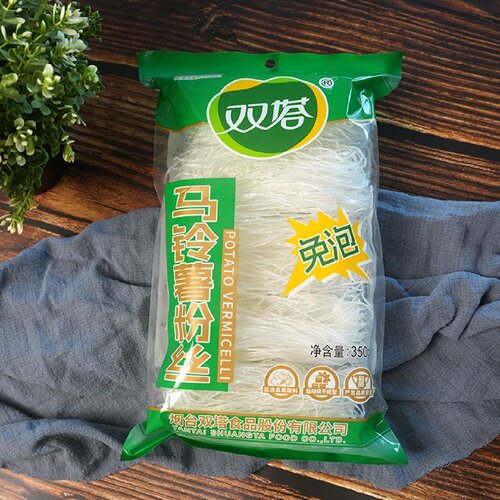 双塔马铃薯粉丝350g酸辣粉食材马铃薯淀粉土豆凉拌家用火锅批发