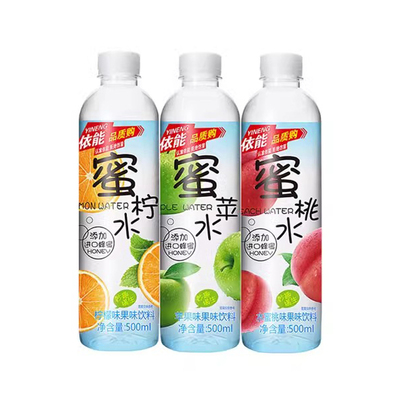 依能蜜桃味果味饮料500ml