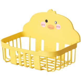 厕所纸巾盒免打孔壁挂式抽纸盒卫生间卡通卷纸架放卫生纸的置物架