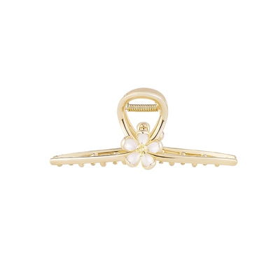 SHINE萱子饰品精致金属花朵抓夹