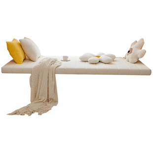 泰迪绒可拆洗飘窗垫窗台垫2025新款四季通用ins风阳台垫子定制