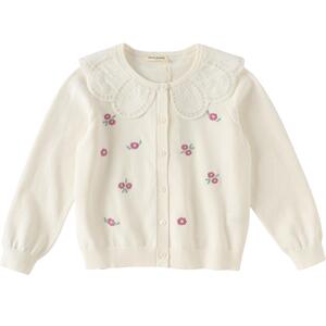 戴维贝拉女童毛衣春装新款中大童针织开衫儿童洋气上衣外套衣服女