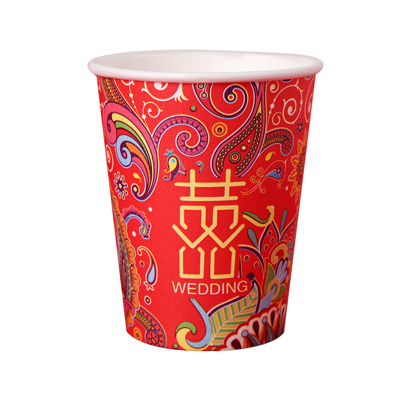结婚一次性加厚婚庆纸碗喜庆纸杯