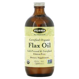 Flora亚麻籽油膳食冷榨未提炼保留天然营养守护心脑健康机体平衡